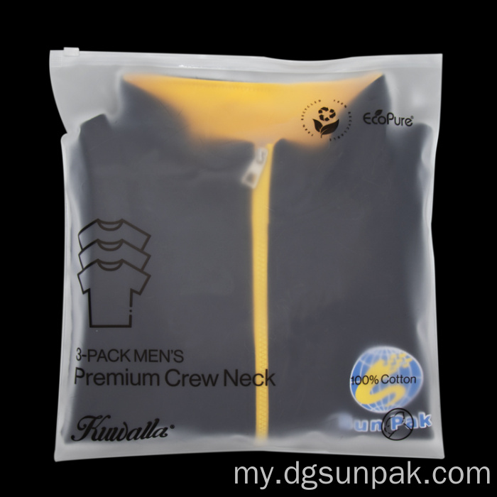 ZIP Lock Zipper အိတ်ကိုရေစိုခံသည့်မိုးအုံ့အိတ်များ